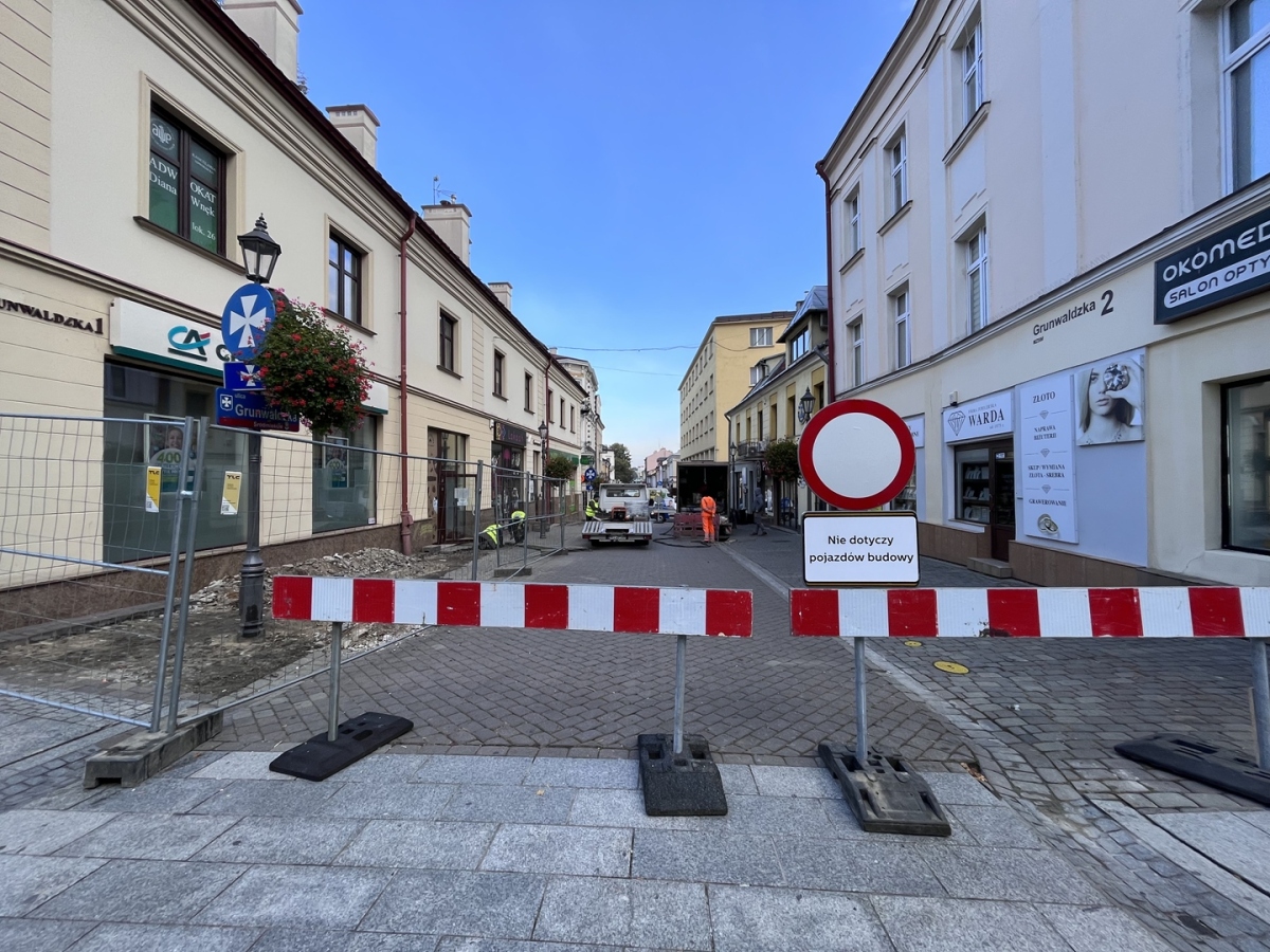 Przebudowa ul. Grunwaldzkiej [październik 2023]